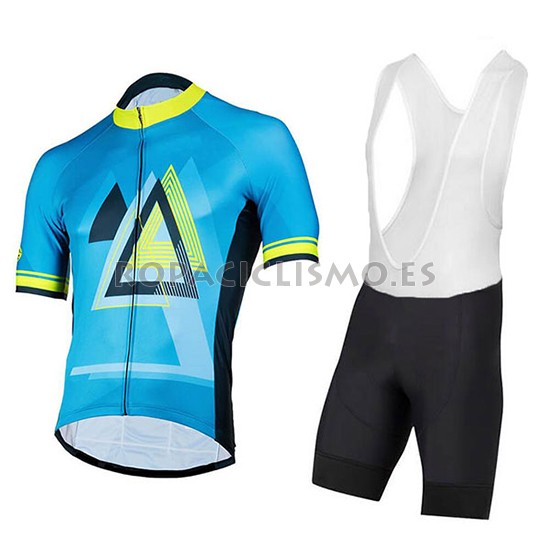 2018 Maillot Pearl Izumi Tirantes Mangas Cortas Azul